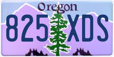 OR license plate 825XDS