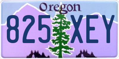 OR license plate 825XEY