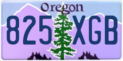 OR license plate 825XGB