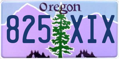 OR license plate 825XIX