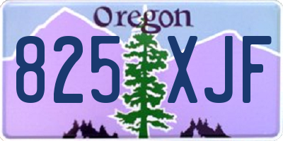 OR license plate 825XJF