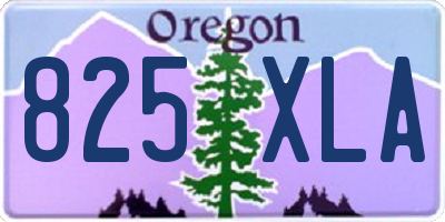 OR license plate 825XLA