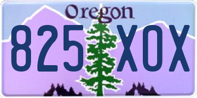 OR license plate 825XOX