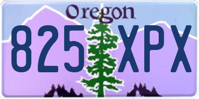 OR license plate 825XPX