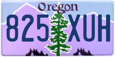 OR license plate 825XUH