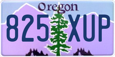 OR license plate 825XUP
