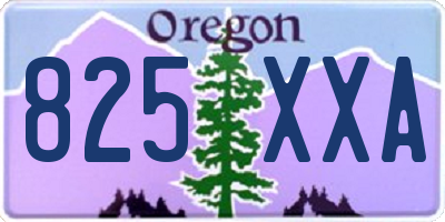 OR license plate 825XXA