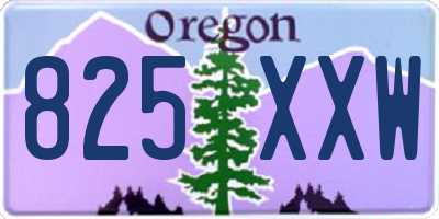 OR license plate 825XXW
