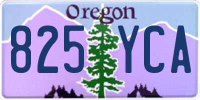 OR license plate 825YCA