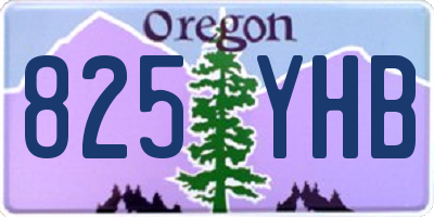 OR license plate 825YHB