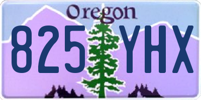 OR license plate 825YHX