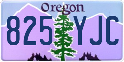 OR license plate 825YJC