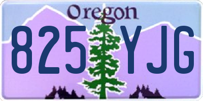 OR license plate 825YJG