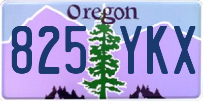 OR license plate 825YKX