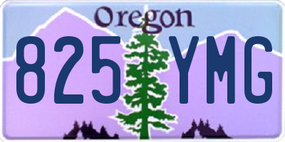 OR license plate 825YMG