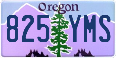 OR license plate 825YMS
