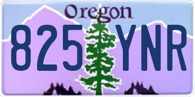 OR license plate 825YNR