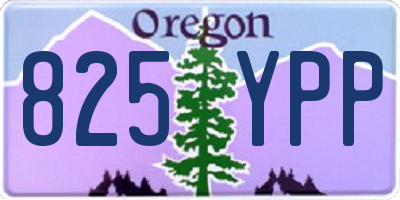 OR license plate 825YPP