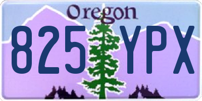 OR license plate 825YPX