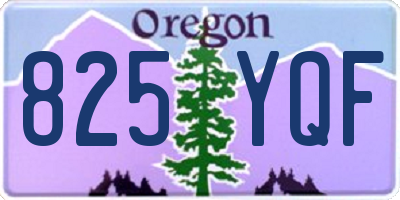 OR license plate 825YQF