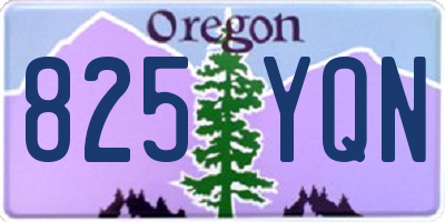 OR license plate 825YQN