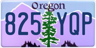 OR license plate 825YQP