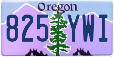 OR license plate 825YWI