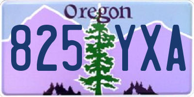 OR license plate 825YXA