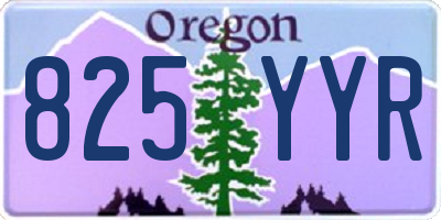 OR license plate 825YYR