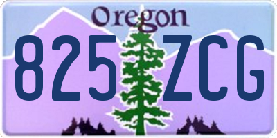 OR license plate 825ZCG