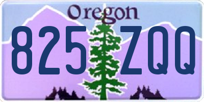 OR license plate 825ZQQ