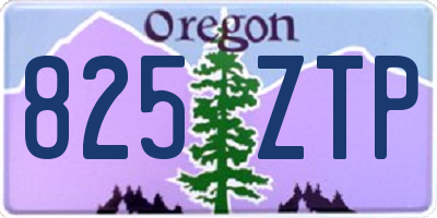 OR license plate 825ZTP
