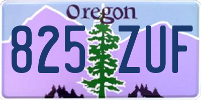 OR license plate 825ZUF