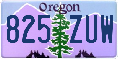 OR license plate 825ZUW