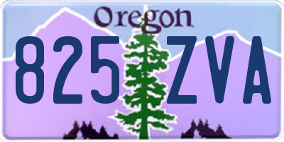 OR license plate 825ZVA