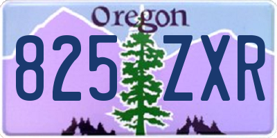 OR license plate 825ZXR