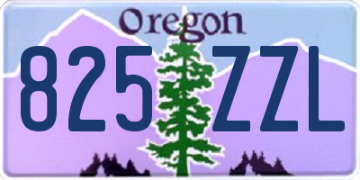 OR license plate 825ZZL