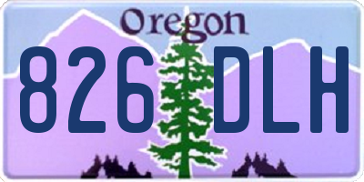 OR license plate 826DLH