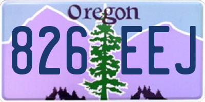OR license plate 826EEJ