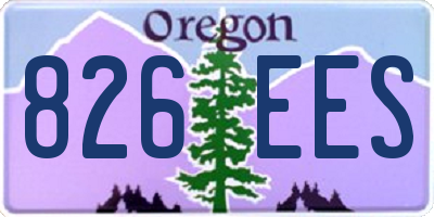 OR license plate 826EES