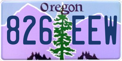 OR license plate 826EEW