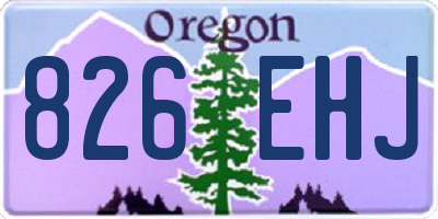 OR license plate 826EHJ