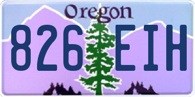 OR license plate 826EIH