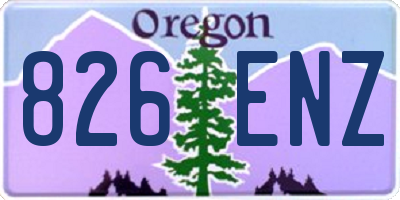 OR license plate 826ENZ
