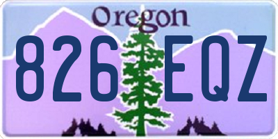 OR license plate 826EQZ