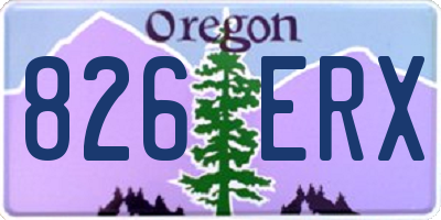 OR license plate 826ERX
