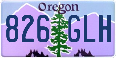 OR license plate 826GLH