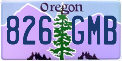 OR license plate 826GMB