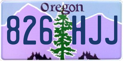 OR license plate 826HJJ