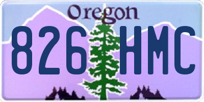 OR license plate 826HMC